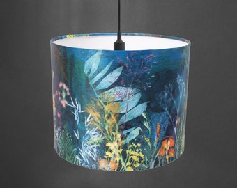 Sea Green Lampshade  - Ceiling Light Shade - Sea Grass Botanical Lampshade -  Handmade Lampshade - Table Lampshade