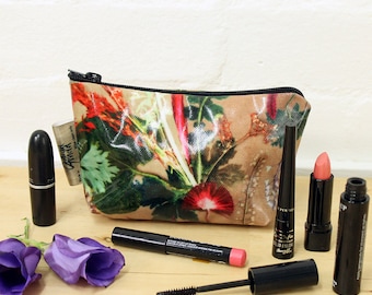 Colorful Floral Botanical Design Make Up Bag, Perfect Family Tropical Gift Set, Mother’s Day Gift For Her, Cosmetics and Toiletries Bags