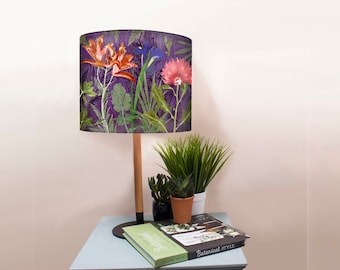 Purple Whisper - Pendant Hanging Lampshade - Handmade Lampshade - Light Shade For Ceiling - Lampshade for Table lamp