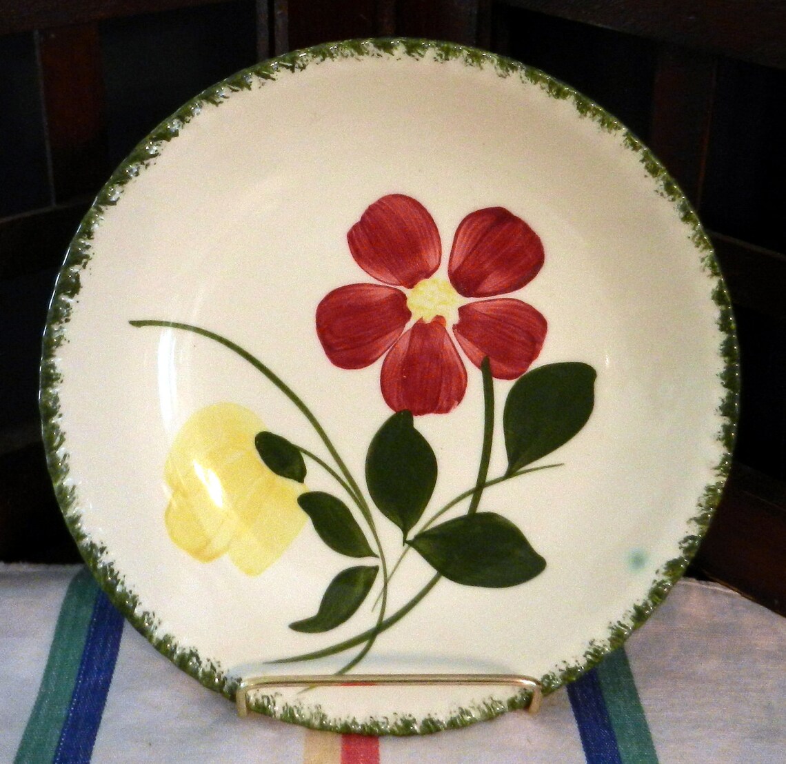 Blue Ridge Southern Potteries Bowl in Betty Pattern 1940s Etsy
