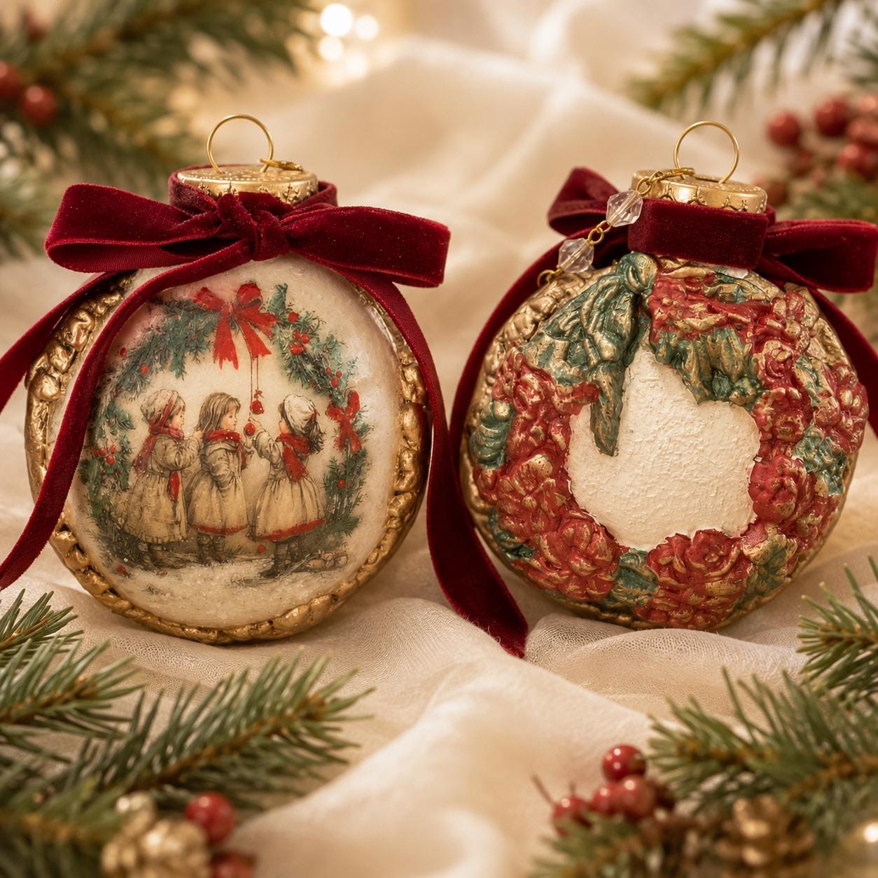 * vintage ornaments ❀ * ✴ * クリスマスセット (a) Vintage Christmas Ornaments - Etsy