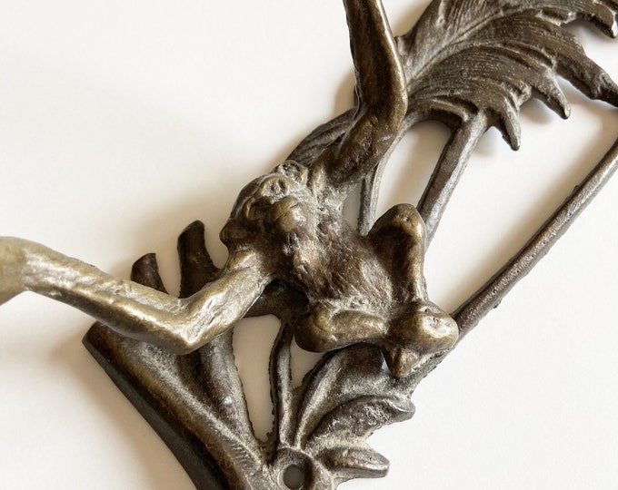 Vintage Brass Monkey Coat Rack 20 Brass Monkey Hooks Bathroom Robe