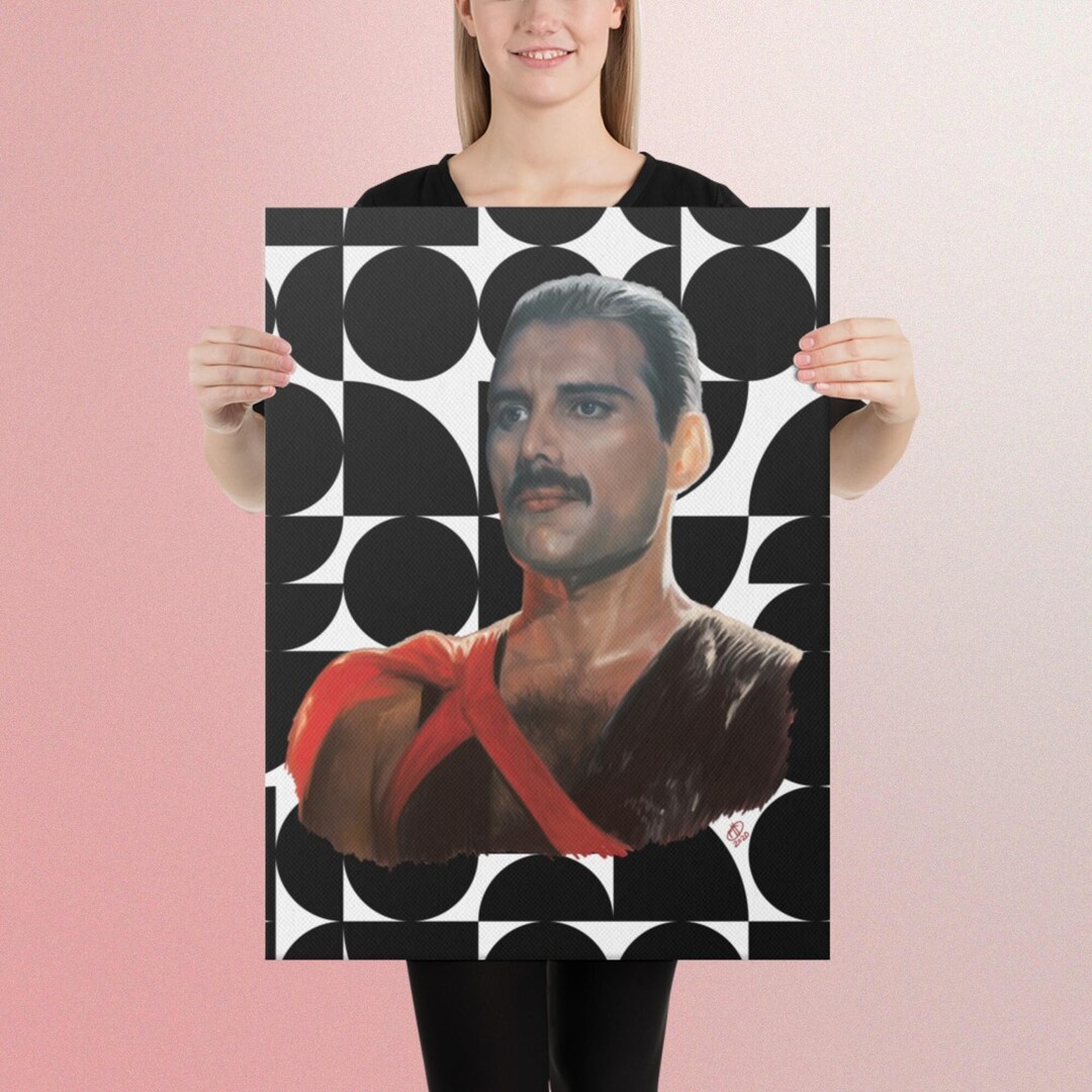 Canvas Wall Art Freddie Painting Collage Gift Queen Fan Art Etsy