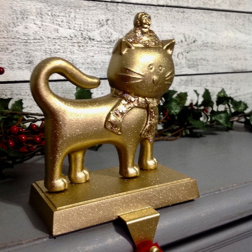 Kitten Christmas Stocking Holder Etsy