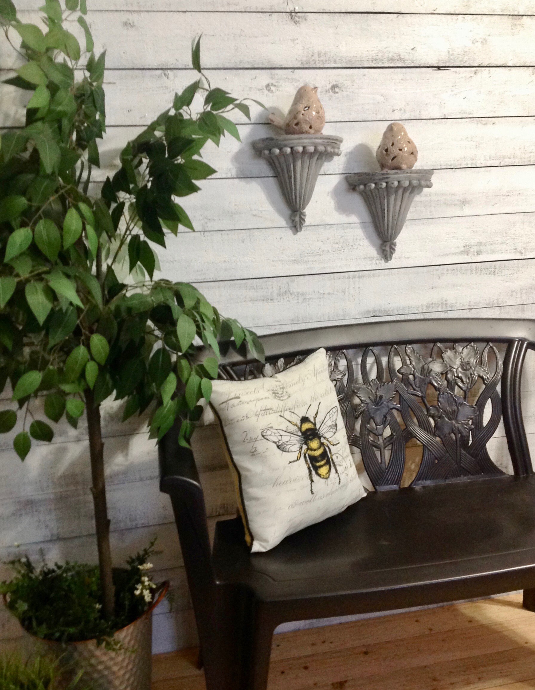 Pair of Gray Wall Shelves Heavy Gray Wall Decor Cottage | Etsy