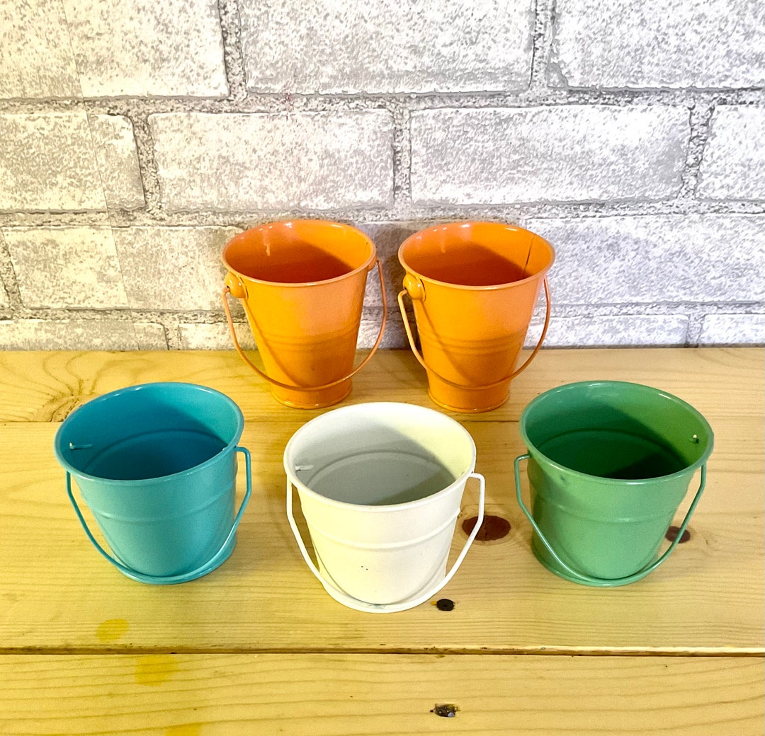 5 Small Buckets for Crafting Mini Water Buckets Etsy
