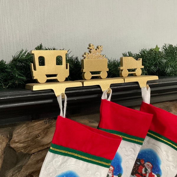 Train Stocking Hangers Etsy
