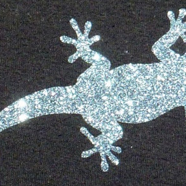 Charcoal glitter gecko