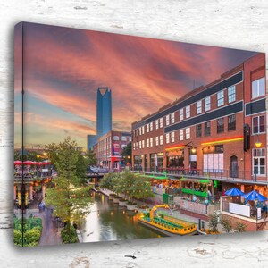 Oklahoma City Bricktown Wall Art – Canvas, Unframed Print or Acrylic