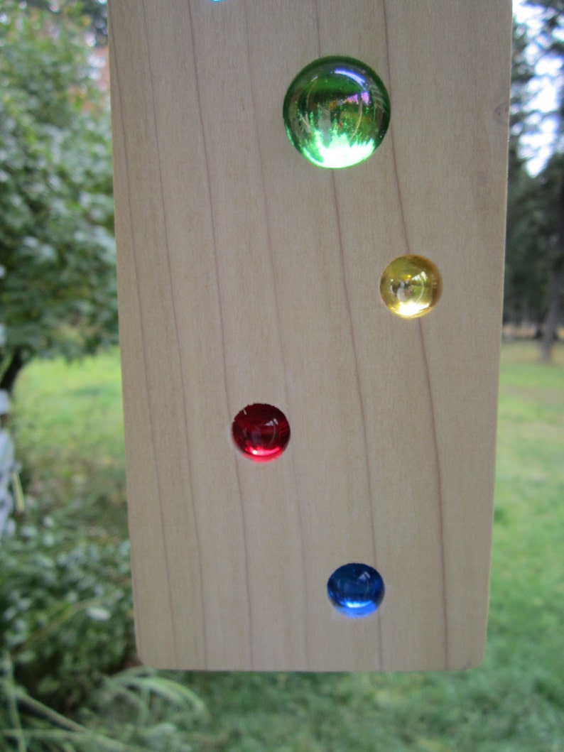 Rustic Home Decor Marble Suncatcher Sun Catcher Spinner Wood Etsy