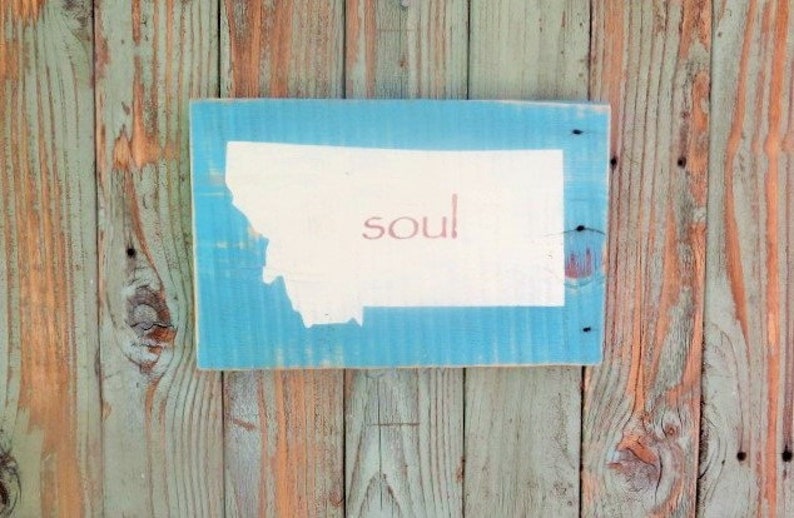 Rustic Home Decor Montana In My Soul Country Decor Cabin Etsy