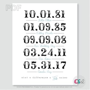 PDF PRINTABLE version ONLY for What a Difference a Day Makes Print image 1