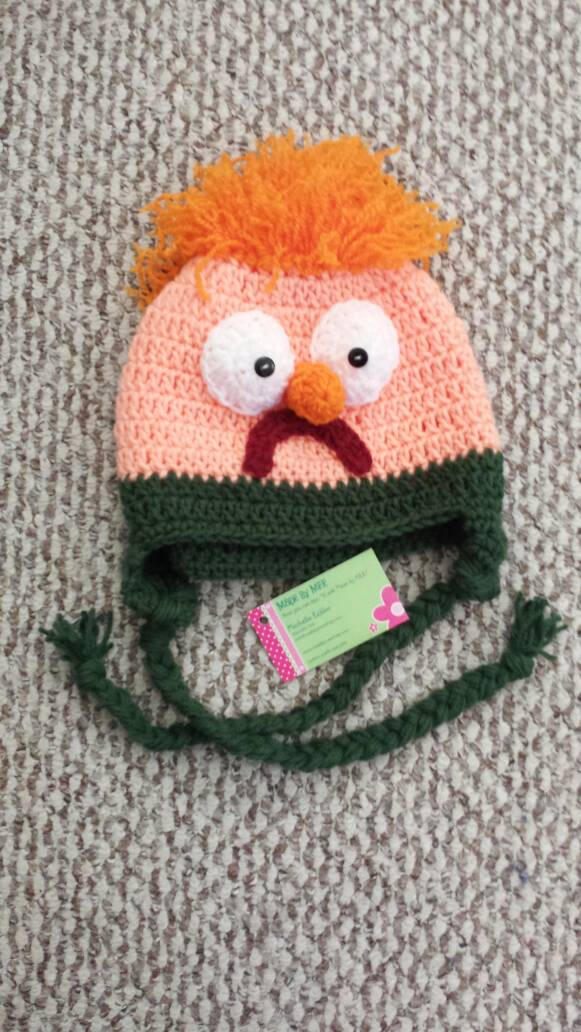 Beaker Hat Muppets Hat Beeker Hat photo prop Newborn Etsy