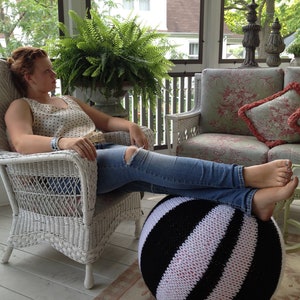 Yoga Ball Cover Knitting Pattern