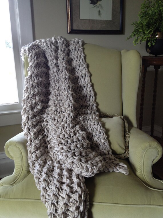Items similar to Blanket Knitting in the GIANT by GoGirl Knitting on Etsy