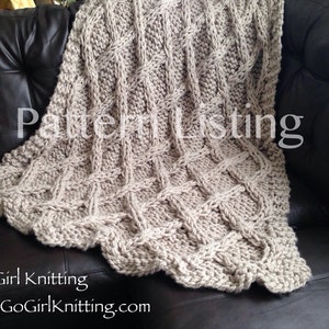 Salerno Chunky Knit Blanket Pattern