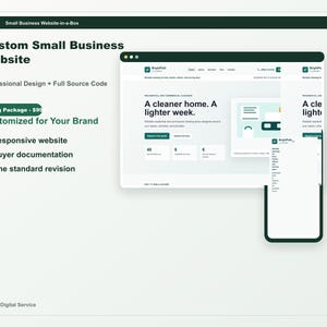 Custom Small Business Website Design Service with Full Source Code