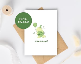Smiski-Inspired Birthday Card | 5x7 Digital Download