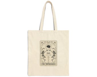 Bolso de mano Tarot, Bolso de lona gótico The Improviser, Regalo de comedia de improvisación