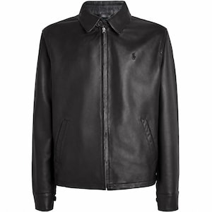 Vintage Ralph Lauren Leather Bomber - Etsy