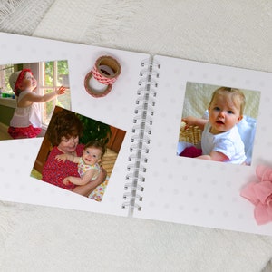 Baby Memory Book for Girls Softcover Personalized First Year Baby Journal Bear Fox Bunny Animals Baby Girl Book Sweet Woodland image 10
