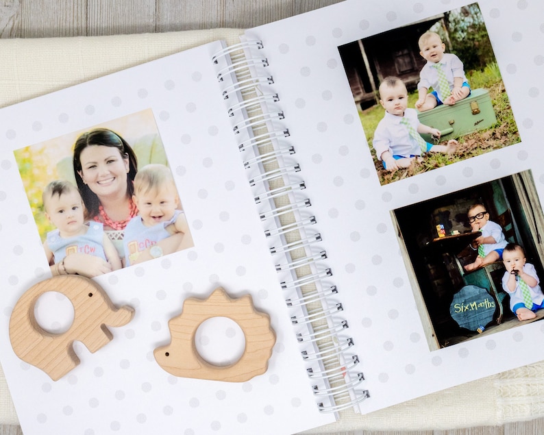 Twin Baby Book Hard Cover & Personalized Baby Memory Book Etsy