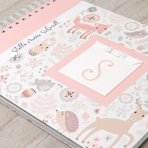 Baby Memory Book 5 Center Designs Hard Cover Personalized Etsy