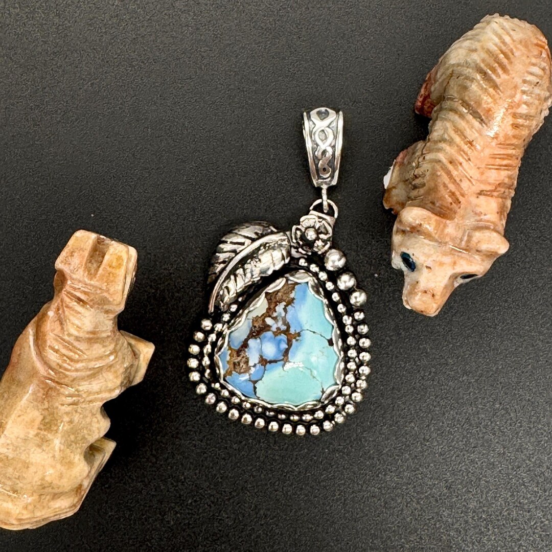 Golden Hills Turquoise Pendant main image 0