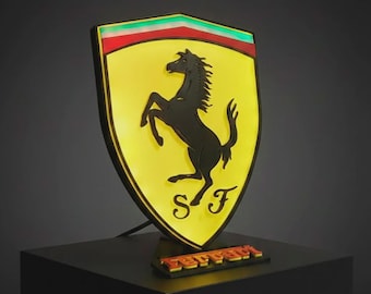 3D Printed Scuderia Ferrari LED Lamp