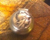 Antique Vintage Sterling Silver Unger Brothers Pill Box