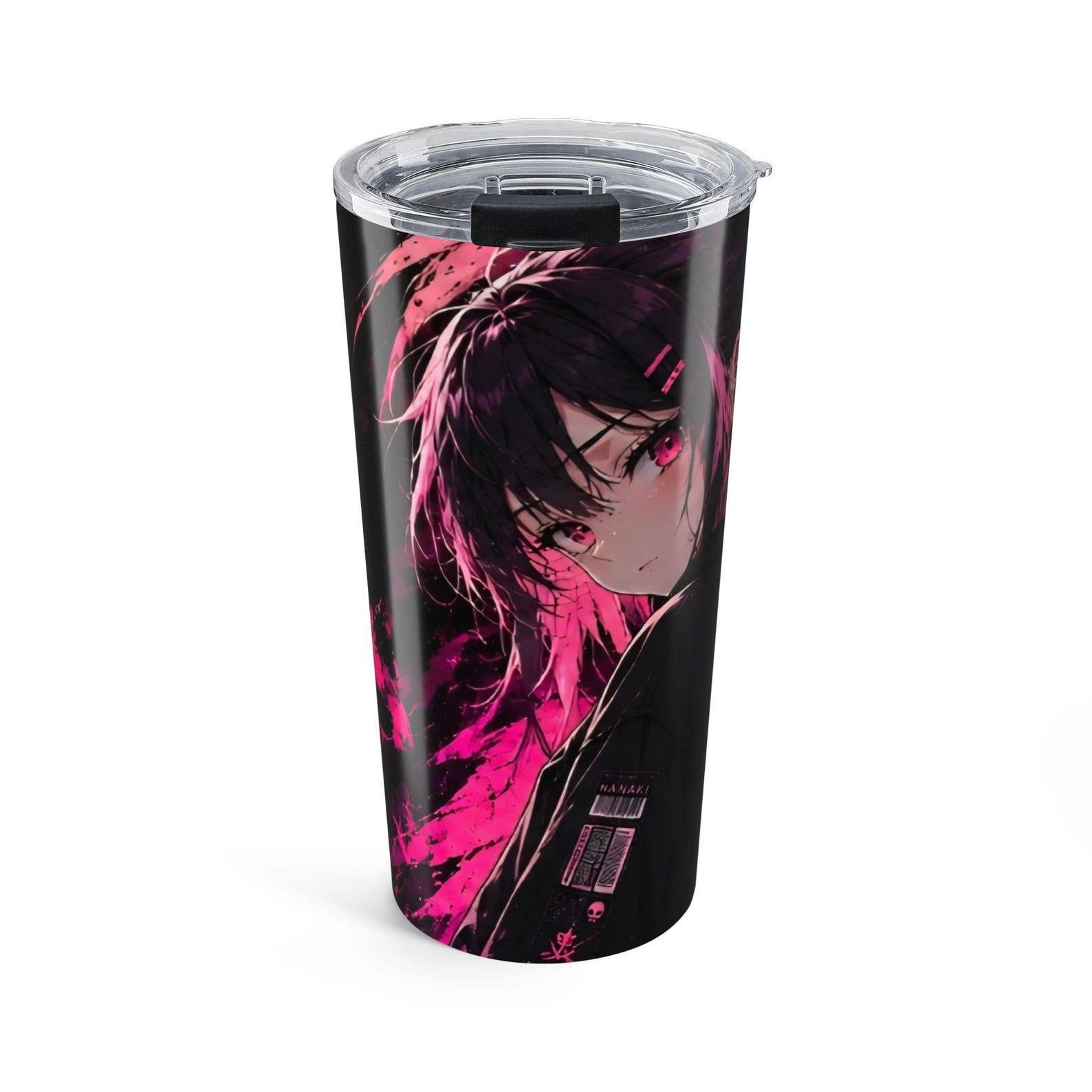Soul Catcher Anime Character Nanaki tumbler 20oz | dark pink aesthetic