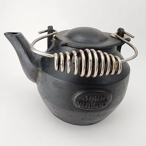 John Wright Cast Iron Kettle - Etsy