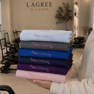 Pilates Princess Sweatshirt | Pink Script Sparkles