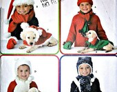 Kinder Weihnachten und Urlaub Hüte Schals, Handschuhe und Hundemantel Nähen Musteraufbau Einfachheit 3973 Elaine Heigl