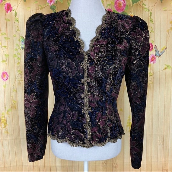 Scott McClintock Vintage Black Victorian Blazer