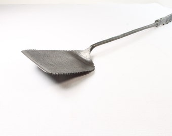 Grill Spatula from a diesel engine bolt personalized with name.