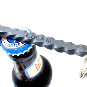Keychain Bottle Openers with name and date engraved - Unique Birthday gifts for him