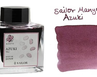 Sailor - Échantillon d'encre Manyo Azuki 4 ml