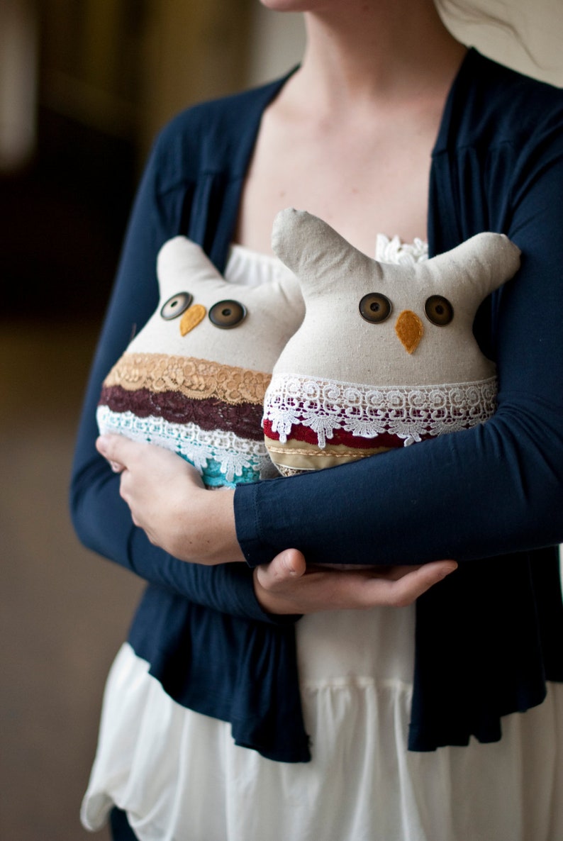 Owl Pillow Etsy