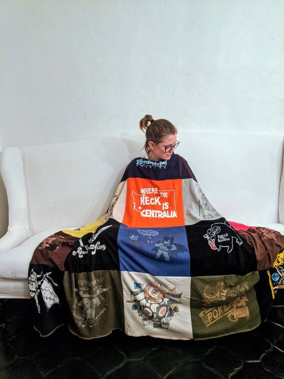 t shirt material blanket