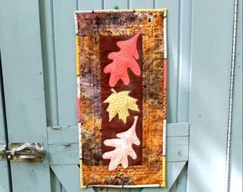 Fall Wall Hanging, Autumn Door Decoration, Table Topper, Autumn Leaves, Fall Decor, Housewarming Gift