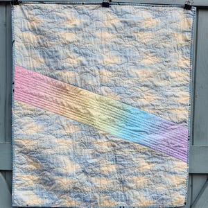 Boho Rainbow Baby Quilt