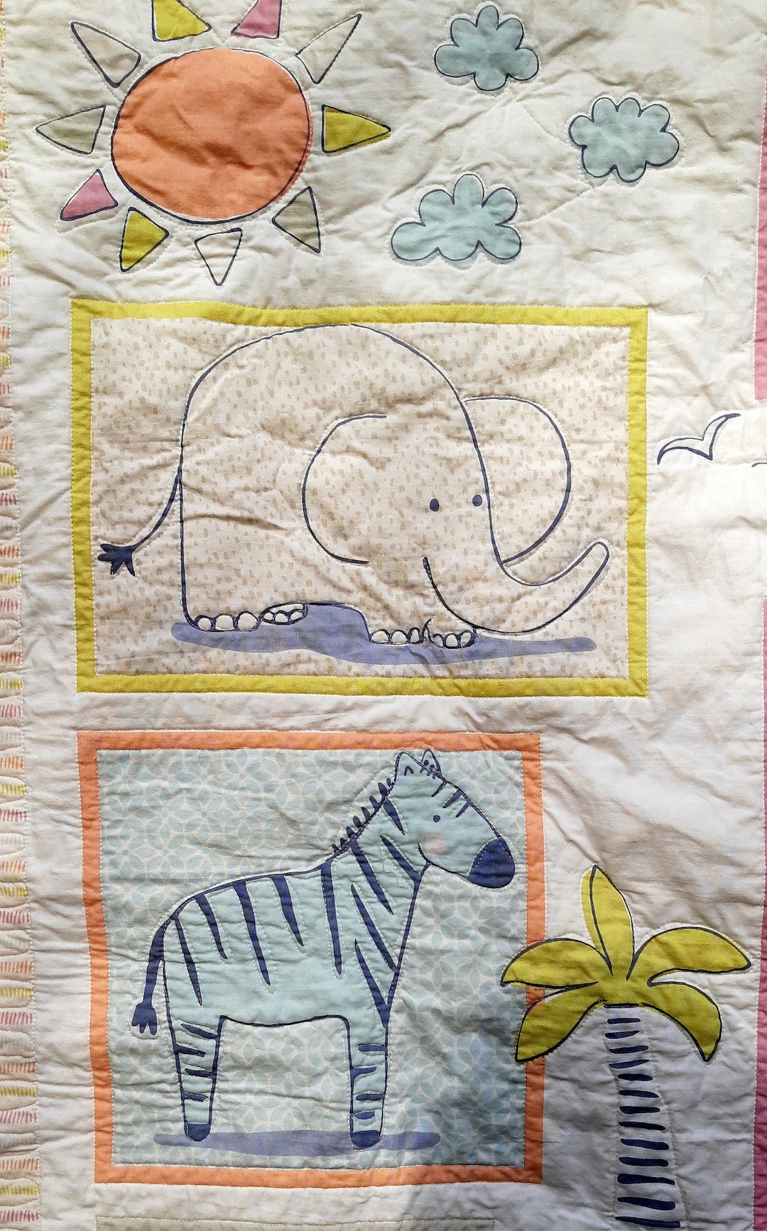 Jungle Animals Baby Quilt, Modern Baby Quilt, Safari, Zoo - Etsy