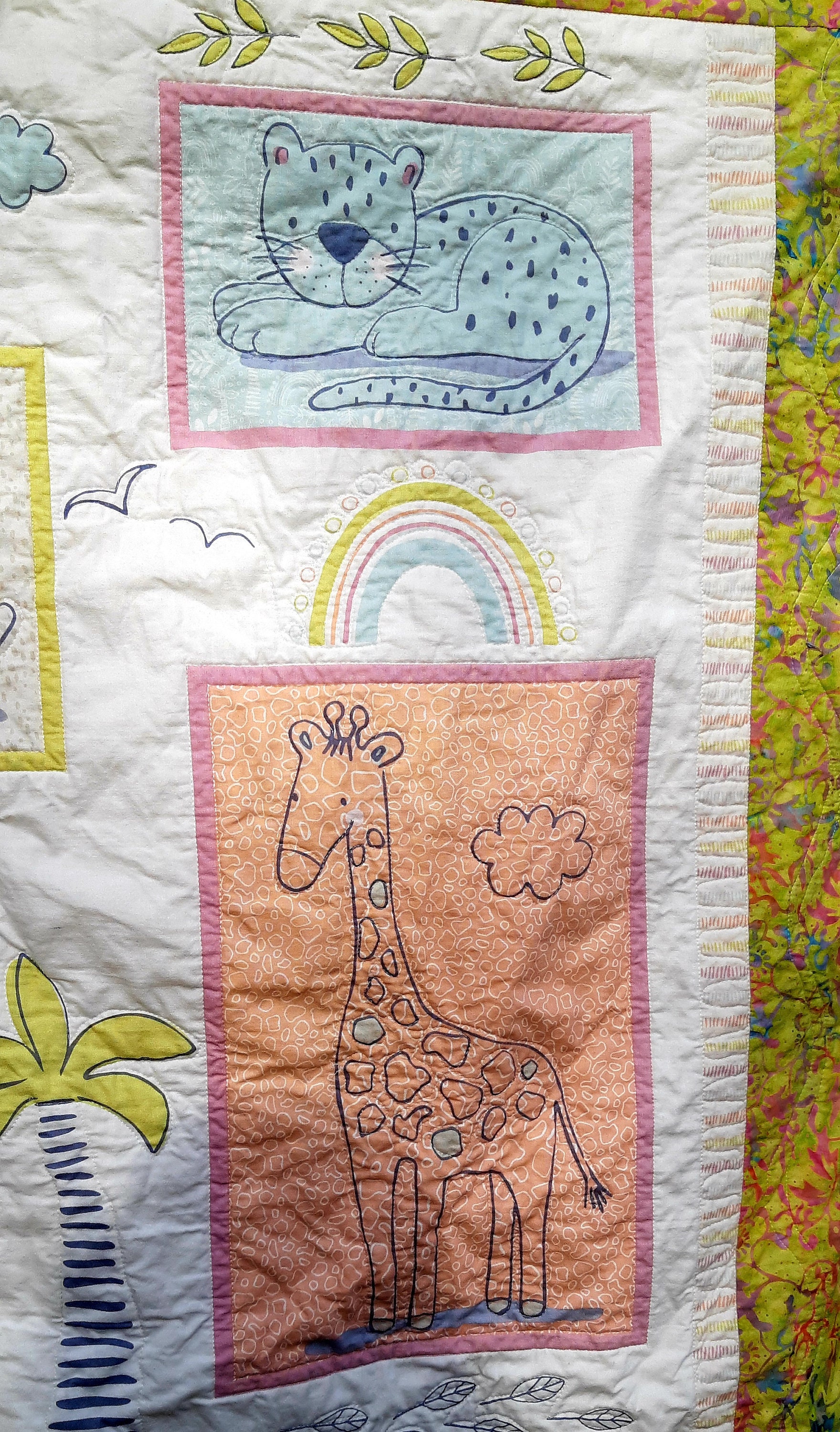 Jungle Animals Baby Quilt, Modern Baby Quilt, Safari, Zoo - Etsy