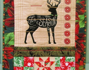 Christmas Wall Hanging deer country holiday door decoration