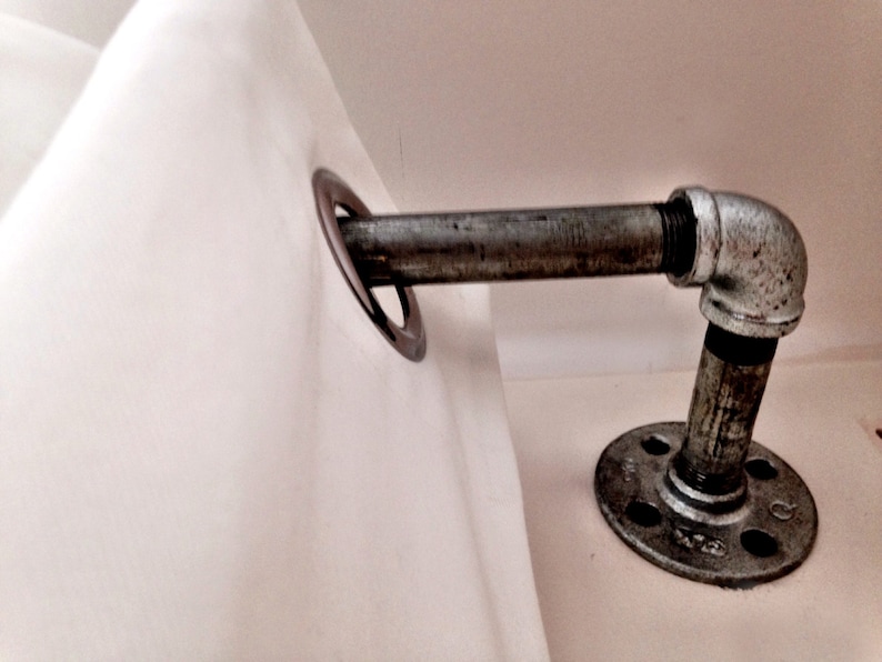 Um Inspired Galvanized Pipe Curtain Rod Image 0