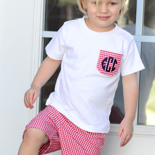 Personalized Baby Boy Outfit Monogrammed Baby Boy Clothes Etsy