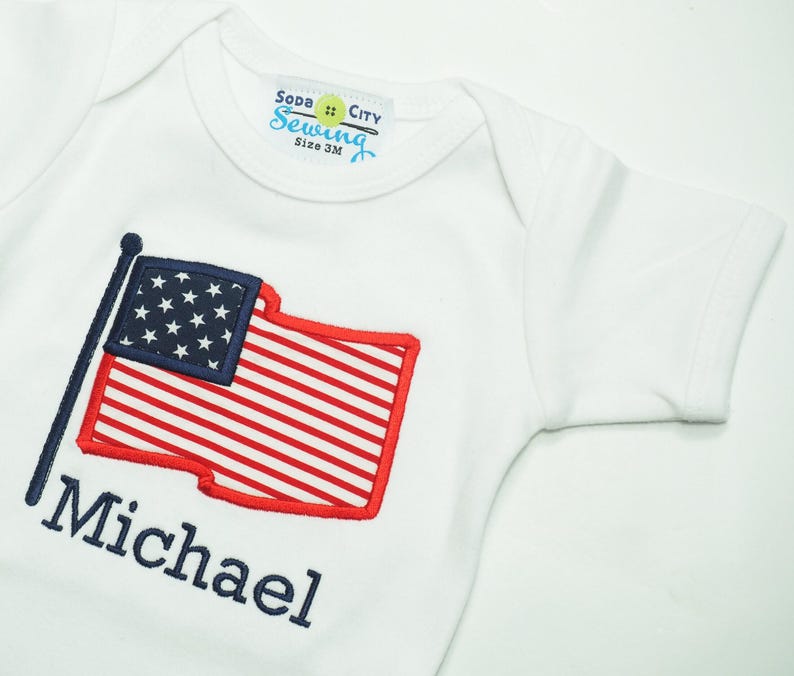 4th of July Outfit - American Flag Shorts - Patriotic Outfit - Fourth of July Outfit - Fourth of July Baby - Patriotic Shirt - Flag Outfit image 2