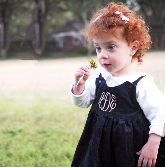 PLAIN NAVY LONG DRESS WITH THIN STRAPS IN CORDUROY, CHILD PLAIN NAVY LONG DRESS WITH THIN STRAPS IN CORDUROY, CHILD