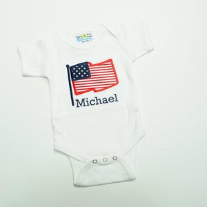4th of July Outfit - American Flag Shorts - Patriotic Outfit - Fourth of July Outfit - Fourth of July Baby - Patriotic Shirt - Flag Outfit image 4